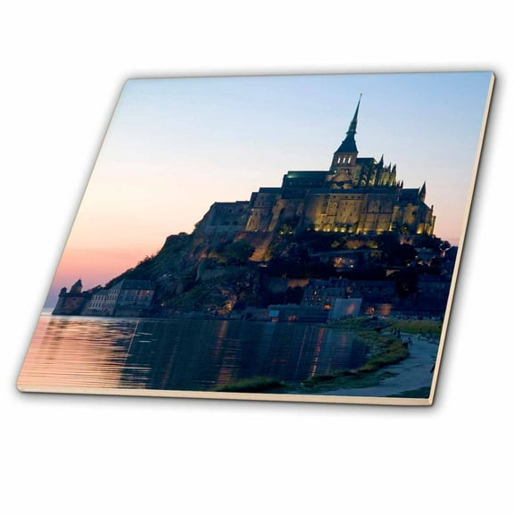 3dRose, Mont Saint Michel, Basse-Normandie, France - EU09 DFR0451 - David R. Frazier, 8 Inch Ceramic Tile