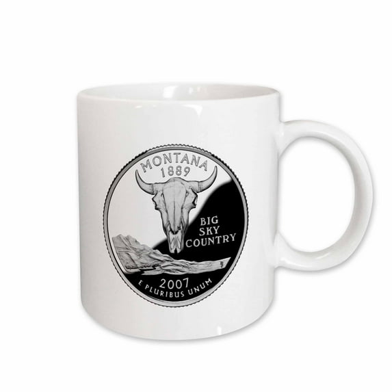 3drose, Montana Collectible Quarter, 15oz Mug