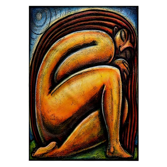 3dRose, Moonlight meditation spiritual women woman, 22x30 Bath Hand Pool Towel