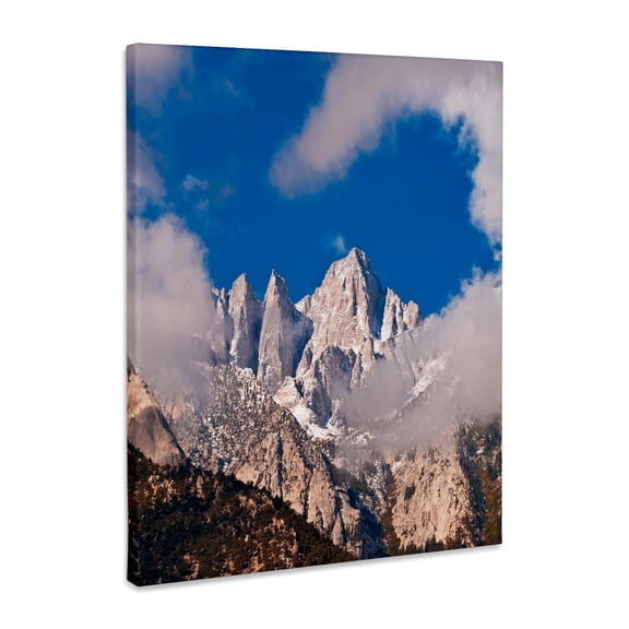 3dRose, Morning light on the east face of Mt.Whitney, Sequoia NP, California, Museum Grade Canvas Wrap 16x20