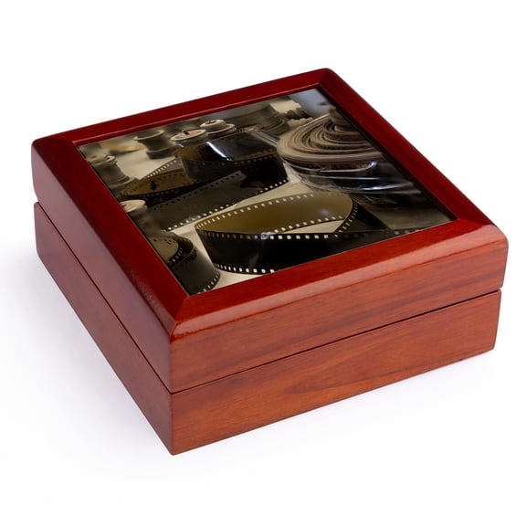 3dRose, Morocco, Ouarzazate Province. Atlas Film Studio location., Jewelry Box 5.5x5.5 inch with 4 inch tile