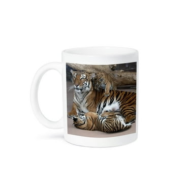 3dRose, Mother Tiger with Cubs, 11oz Mug