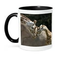 thumbnail image 1 of 3dRose, Mother and baby giraffe, San Francisco Zoo - US48 TAU0001 - Tananarive Aubert, 11oz Two-Tone Black Mug, 1 of 7