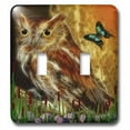 thumbnail image 1 of 3dRose, Mr Owl, double toggle switch, 1 of 2