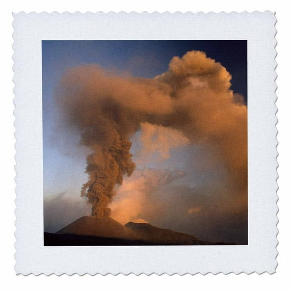 3dRose, Mt. Etna volano vent, Sicily, Italy - EU16 AWO0011 - Art Wolfe, 10x10 inch quilt square