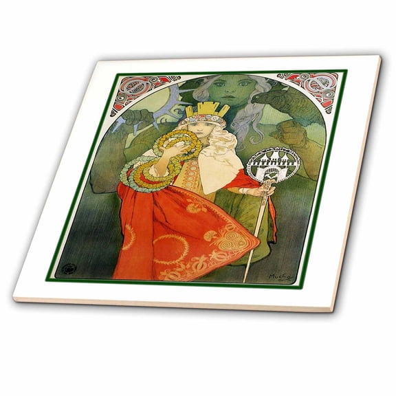 3dRose, Muchas Sokol 6th Festival, 12 Inch Ceramic Tile