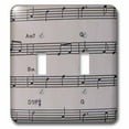 thumbnail image 1 of 3dRose, Music Notes, double toggle switch, 1 of 1