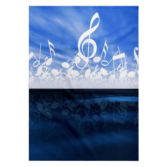 3dRose, Music notes as clouds and beautiful accents designer original, 22x30 Bath Hand Pool Towel