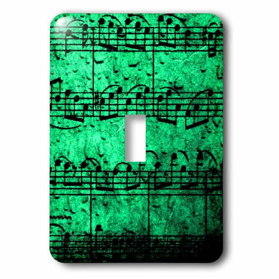 3dRose, Musical Interlude in Green Blue, single toggle switch