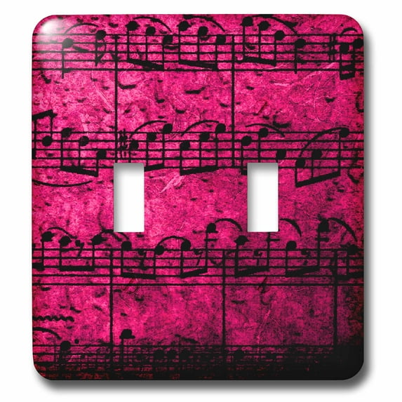 3dRose, Musical Interlude in Pink , double toggle switch