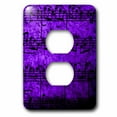 3dRose, Musical Interlude in Purple Blue, 2 plug outlet cover - Walmart.com