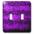 thumbnail image 1 of 3dRose, Musical Interlude in Purple , double toggle switch, 1 of 1