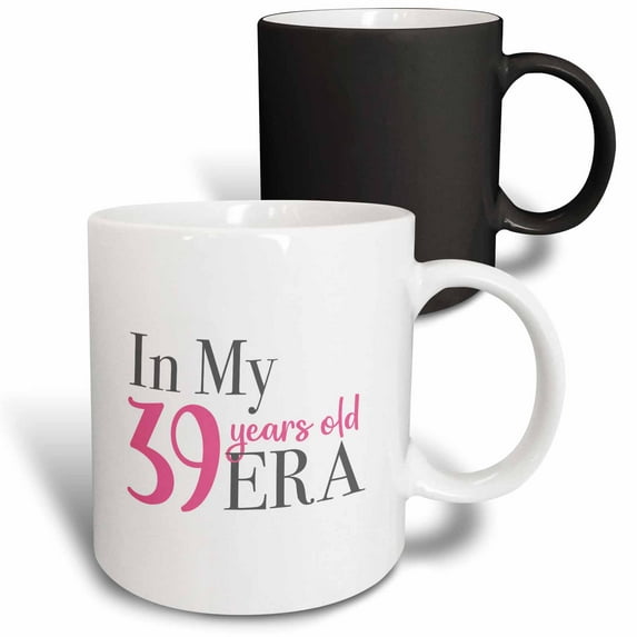 3drose, My Birthday Era 39 Years Old, 11oz Magic Transforming Mug