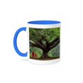 thumbnail image 1 of 3dRose, Myanmar, Pindaya. Buddhist monks under giant banyan tree., 15oz Two-Tone Blue Mug, 1 of 3
