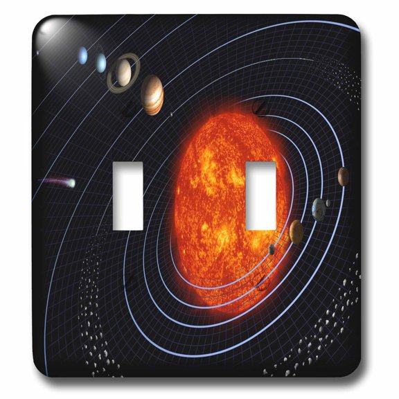3dRose, NASA Diagram Of Planet n Solar System, double toggle switch