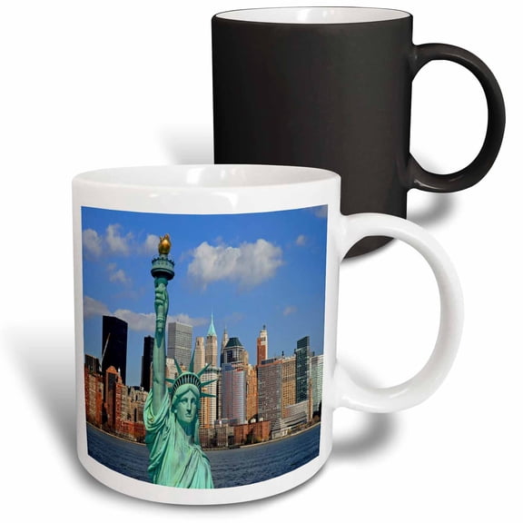 3drose, Nyc Statue of Liberty, 11oz Magic Transforming Mug