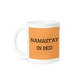 thumbnail image 1 of 3dRose, Namastay In Bed, Black Lettering On An Orange Background, 11oz Mug, 1 of 7