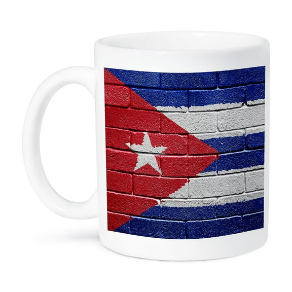 3dRose, National flag of Cuba painted onto a brick wall Cuban, 11oz Mug