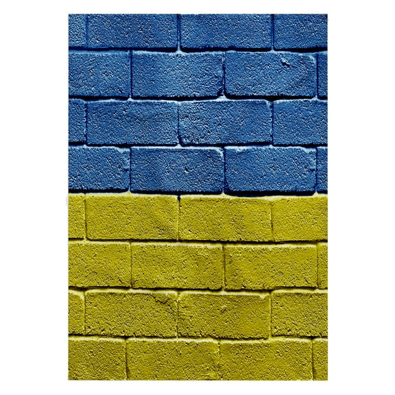 3dRose, National flag of Ukraine painted onto a brick wall Ukrainian, 22x30 Bath Hand Pool Towel