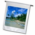 thumbnail image 1 of 3dRose, Native boat, beach, Tahiti, French Polynesia - OC13 BBA0065 - Bill Bachmann, 12 x 18 inch Garden Flag, 1 of 1