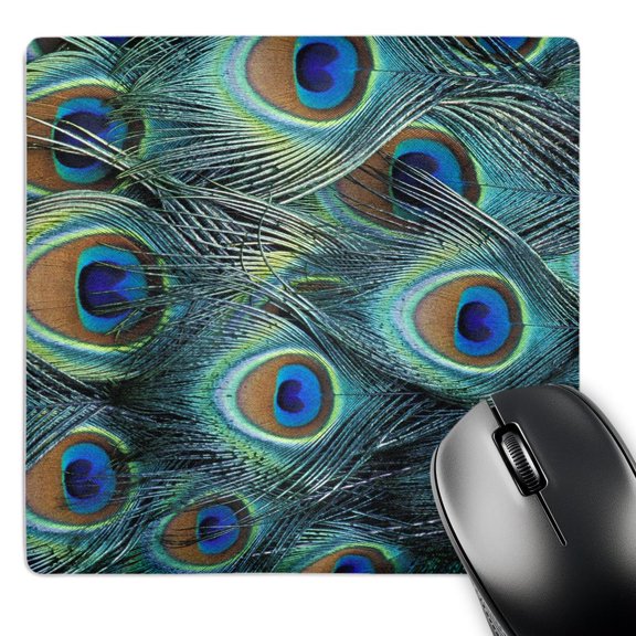 3dRose, Natural pattern in male peacock feathers - NA02 AJE0235 - Adam Jones, MousePad