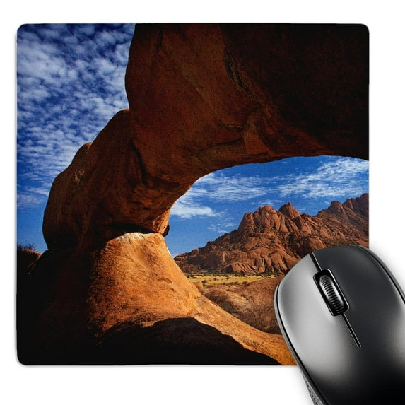 3dRose, Natural rock arch at Spitzkoppe, Pondok Mountains, Namibia, Africa., MousePad