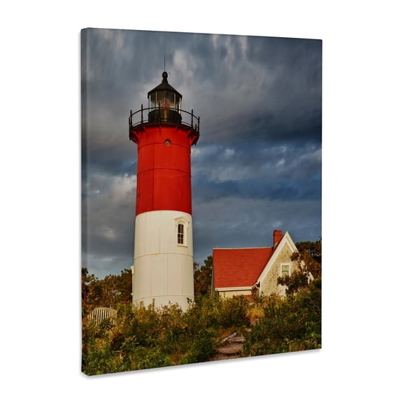 3dRose, Nauset Light, Cape Cod National Seashore, Eastham, Massachusetts., Museum Grade Canvas Wrap 16x20