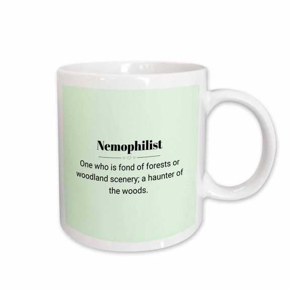 3drose, Nemophilist and Its Meaning Typography, 15oz Mug