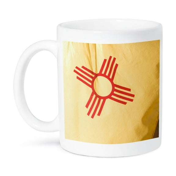 3dRose, New Mexico, Santa Fe, New Mexican State Flag - US32 RCA0080 - Rob Casey, 11oz Mug
