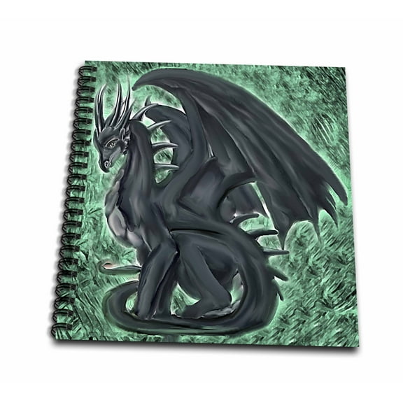 3dRose, Night Dragon, Mini Notepad 4 x 4 inch
