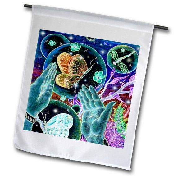 3dRose, Night Magic Never To Be Lost 2, 18 x 27 inch Garden Flag