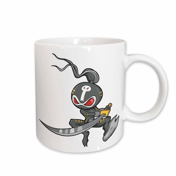 3drose, Ninja Monster Cartoon Character, 11oz Mug