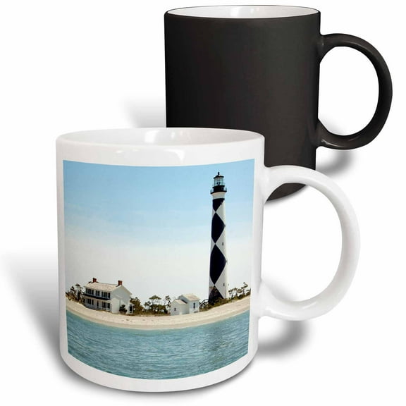 3drose, North Carolina, Cape Lookout Lighthouse - Us34 Lse0035 - Lynn Seldon, 11oz Magic Transforming Mug