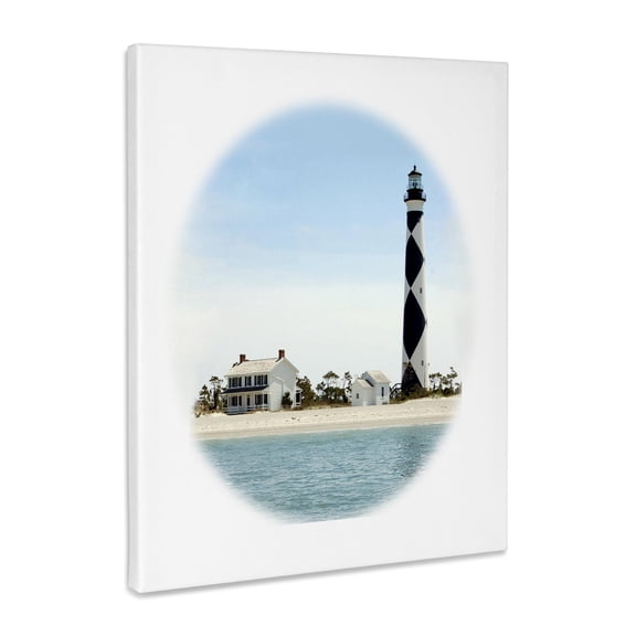 3dRose, North Carolina, Cape Lookout lighthouse - US34 LSE0035 - Lynn Seldon, Museum Grade Canvas Wrap 11x14