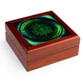 thumbnail image 1 of 3dRose, Northern Lights Aurora Borealis Mandala Abstract Art, Jewelry Box 5.5x5.5 inch with 4 inch tile, 1 of 8