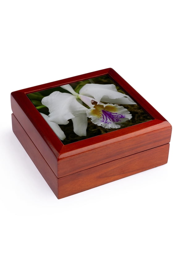 , ORCHID - II, Jewelry Box 5.5x5.5 inch with 4 inch tile