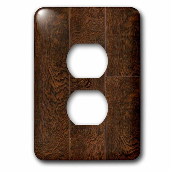 3dRose, Oak Arrowwood Hardwood, 2 plug outlet cover