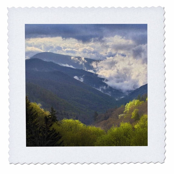 3dRose, Oconaluftee, Great Smoky Mountains, North Carolina - US34 AJE0145 - Adam Jones, 10x10 inch quilt square