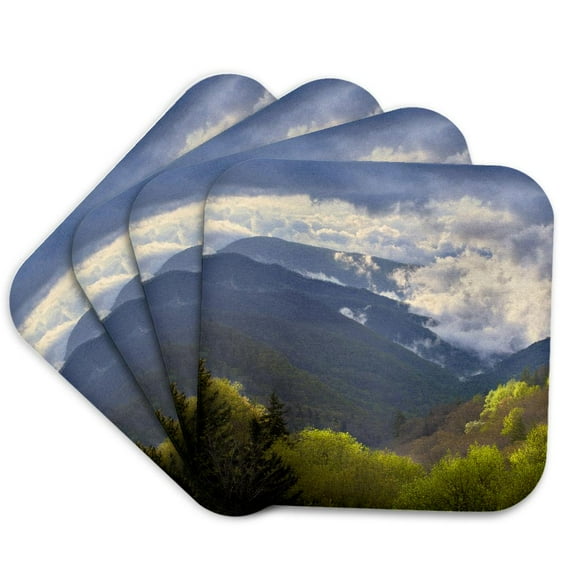 3drose, Oconaluftee, Great Smoky Mountains, North Carolina - Us34 Aje0145 - Adam Jones, Set of 4 Coasters - Soft