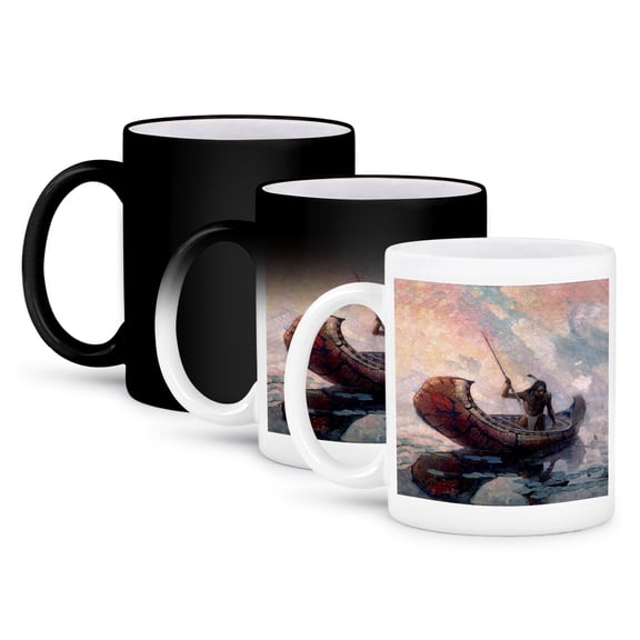 3dRose, Ojibway Indian, 11oz Magic Transforming Mug