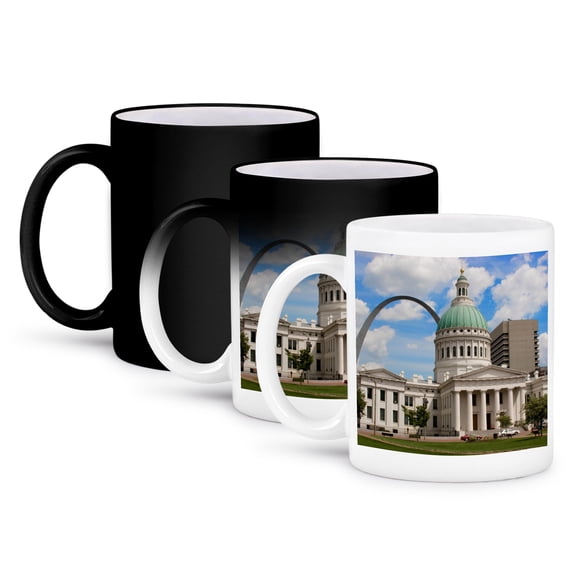 Old Courthouse And Arch, St Louis,Missouri, 11oz Magic Transforming Mug
