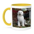 thumbnail image 1 of 3dRose, Old English Sheepdog, 15oz Two-Tone Yellow Mug, 1 of 7
