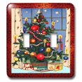 thumbnail image 1 of 3dRose, Old Fashion Christmas Tree, double toggle switch, 1 of 1
