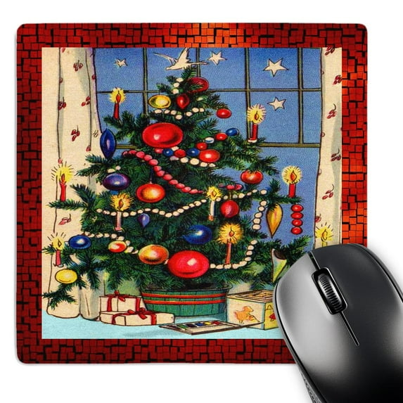 3dRose, Old Fashion Christmas Tree, MousePad