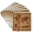 thumbnail image 1 of 3drose, Old Map on Paper, Set of 8 Coasters - Soft, 1 of 7
