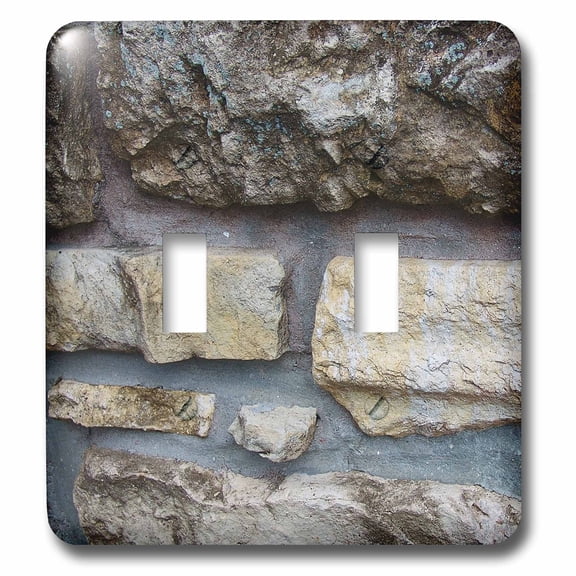 3dRose, Old Stone Wall, double toggle switch