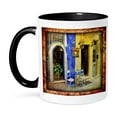 thumbnail image 1 of 3dRose, Old Streets with Tavernas, 11oz Two-Tone Black Mug, 1 of 7