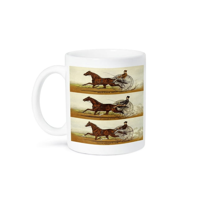 3dRose, Old Time Harness Racing, 15oz Mug