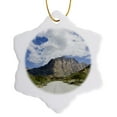 thumbnail image 1 of 3drose, Oman, Hajar Mountains, Wadi Bani Awf Riverbed, Path-as27 Wbi0337 - Walter Bibikow, 3 inch Snowflake Porcelain Ornament, 1 of 7