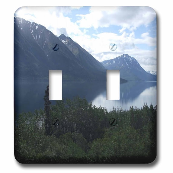 3dRose, On The Lake In Alaska Photograph, double toggle switch